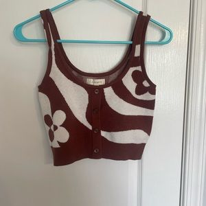 PAC Sun cropped tank top never worn